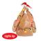 Beistle Adult Light Up Christmas Turkey Plush Hat